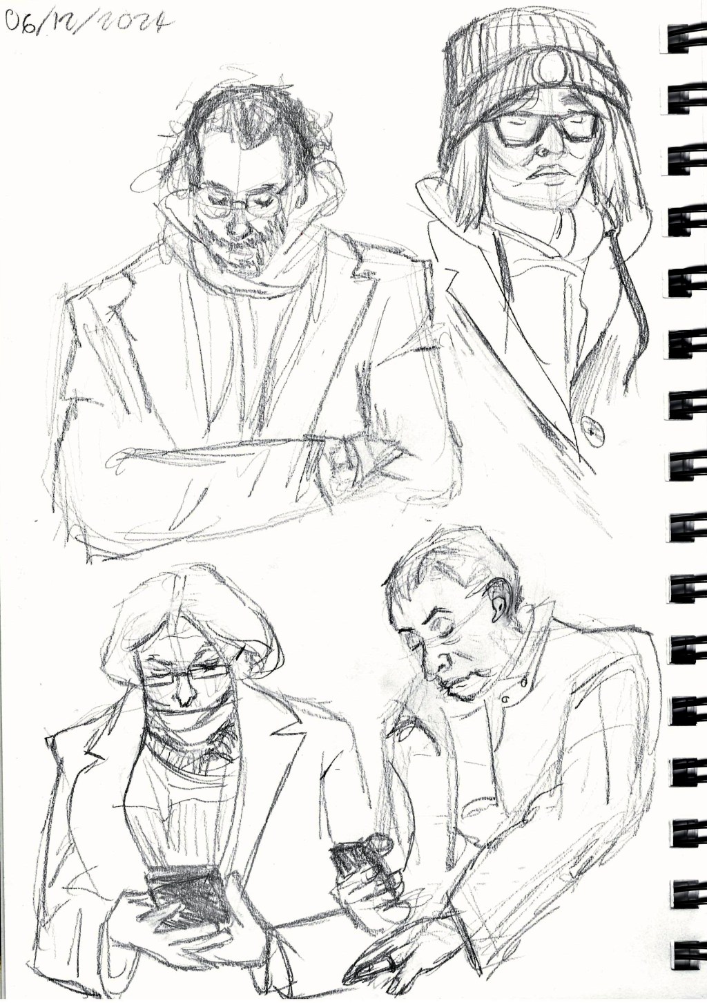 Observational sketches of people/background character&nbsp;designs