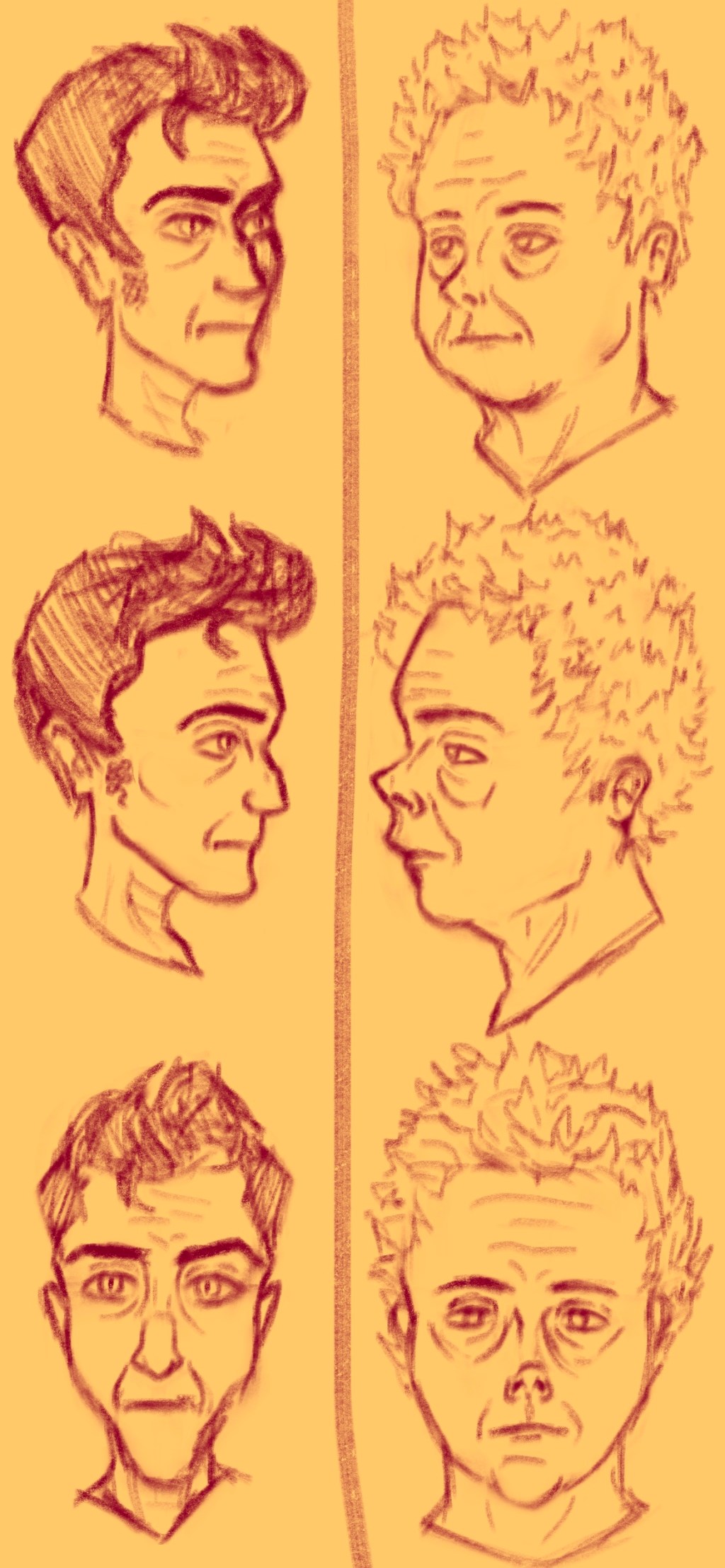 Character expression sheets for ‘Lo Que Construimos’ personal animation&nbsp;project